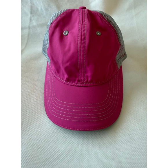 Women's Headsweats Pink Gray Mesh Trucker Hat One Size - Picture 3 of 7